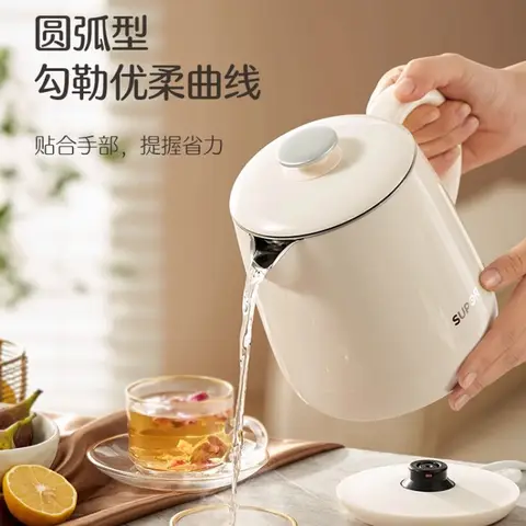 Mini Electric Kettle - Small Portable for Home, Auto Power Off, 304 Stainless Steel & Anti-dry Burning