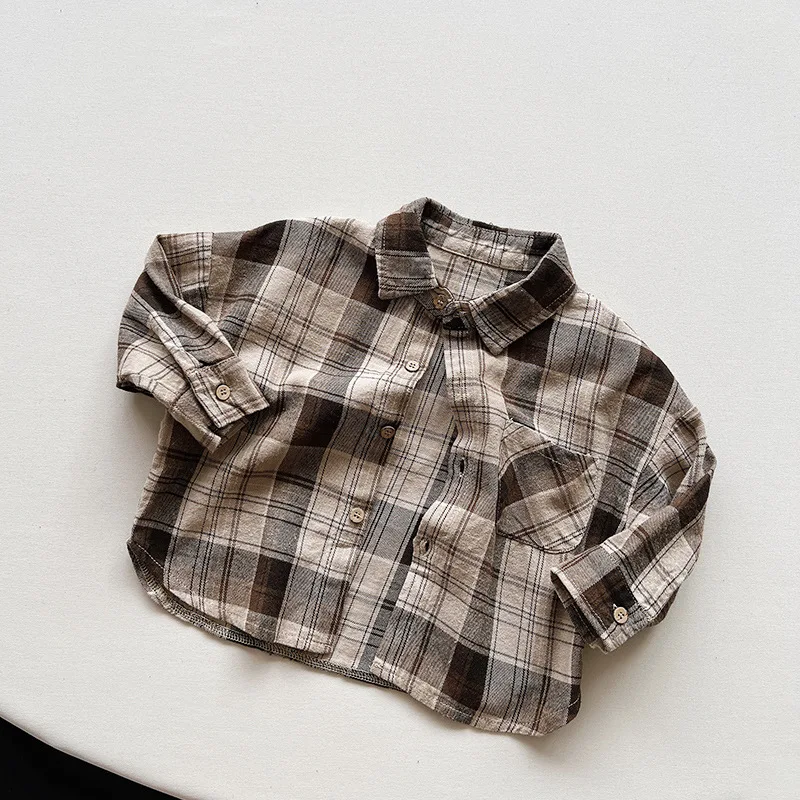 1-6 Jahre alte Jungen koreanische Casual Top Frühling und Herbst neue Stil Jungen Shirt hochwertige reine Baumwolle langärmelige Strickjacke – Detail 6