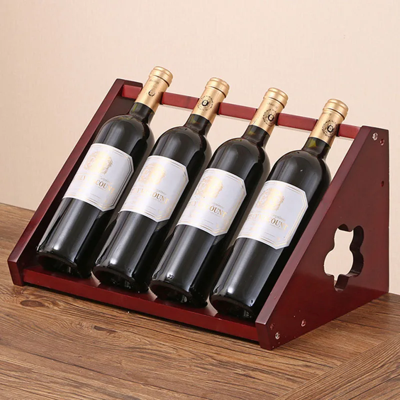 

Creative Hanging Wine Rack Vintage Wooden Elegant Table Wine Holder Kitchen Organizer Bottles Suporte Vinho Home Garden