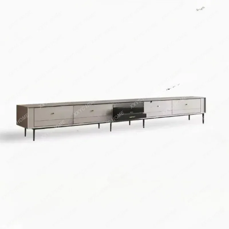 XX Luxury Modern TV Cabinet Electric Telescopic Hidden Telescopic Platform Floor Standing TV Cabinet