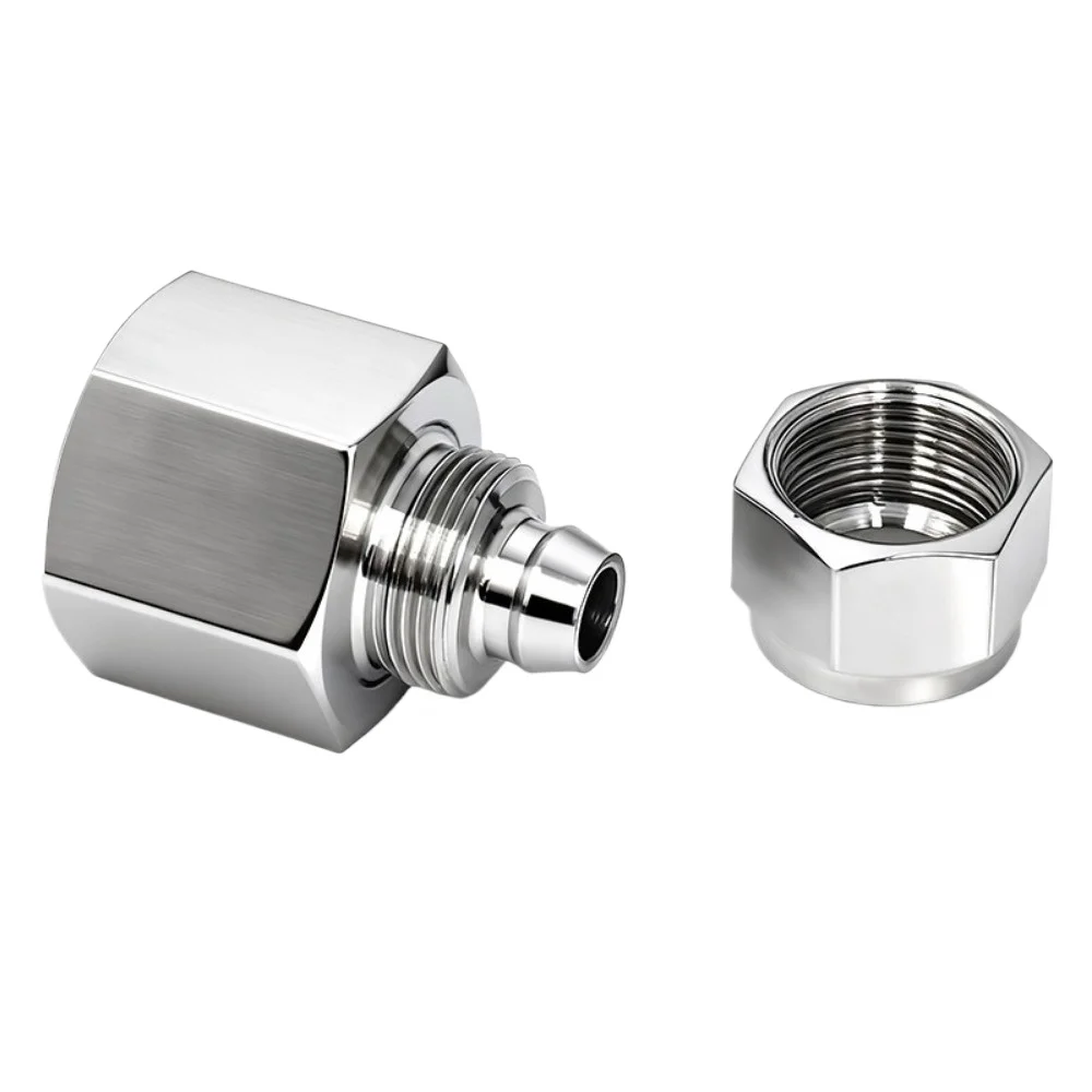 M10 M12 M14 M16 M18 M20 Metric Female  4/6/8/10.16mm Hose Quick Twist Nut Pipe Fitting Connector 316 304 Stainless Pneumatic Air