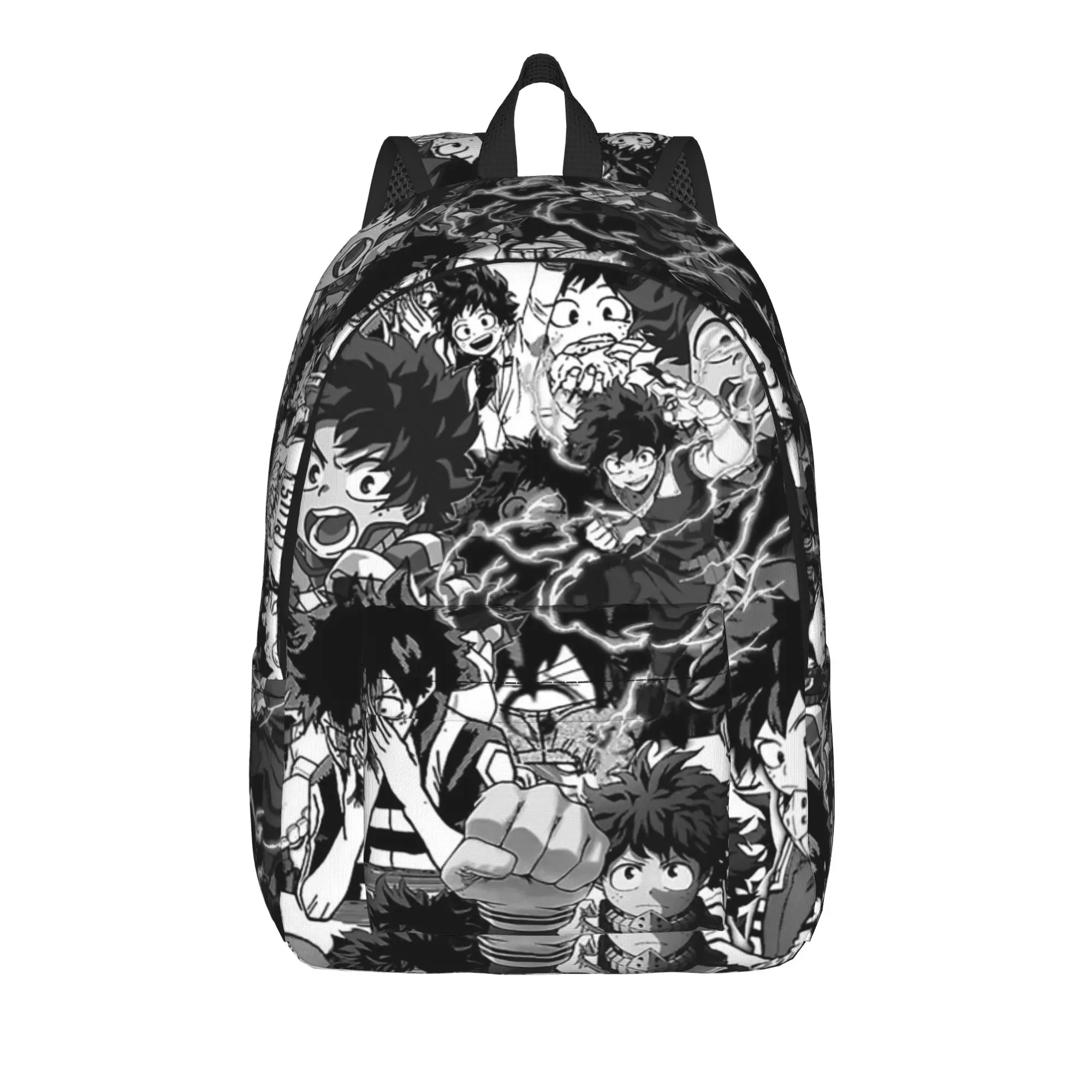 Deku Midoriya Lzuku Classical Backpack Outdoor High School Business Academy Anime Daypack for Men Women Laptop Canvas Bags