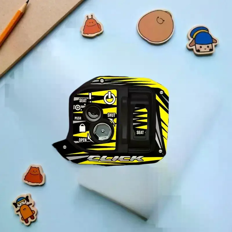 قطعة واحدة من غطاء ثقب المفتاح المقاوم للماء لسكوتر/دراجة نارية بمشبك 125i، حماية وتزيينها