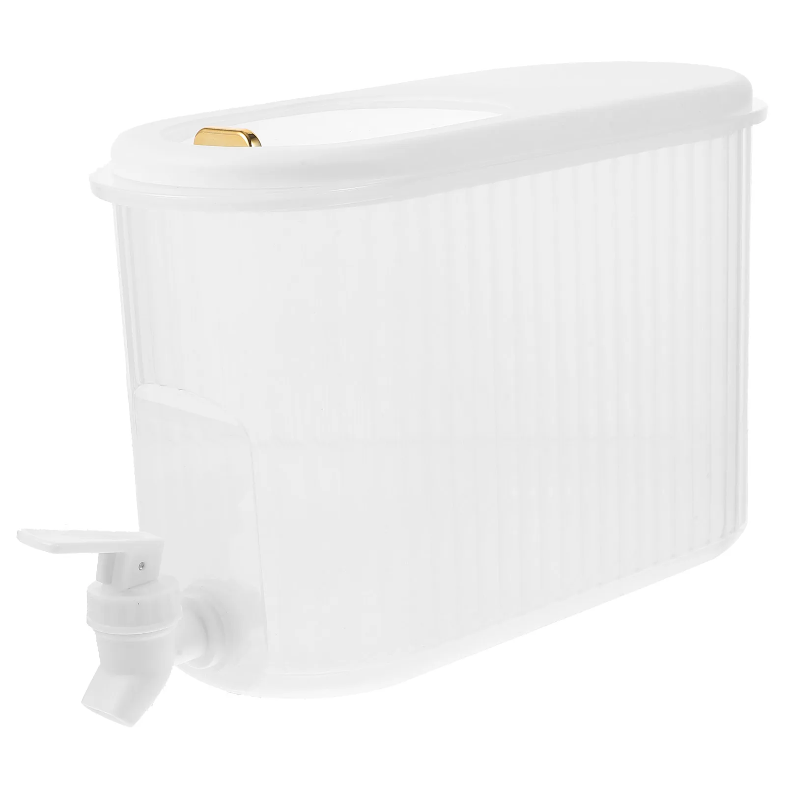 

Large Beverage With Faucet Cold Water Storage Container For Party Home Pp Material Fridge Friendly Drink Container 128Oz