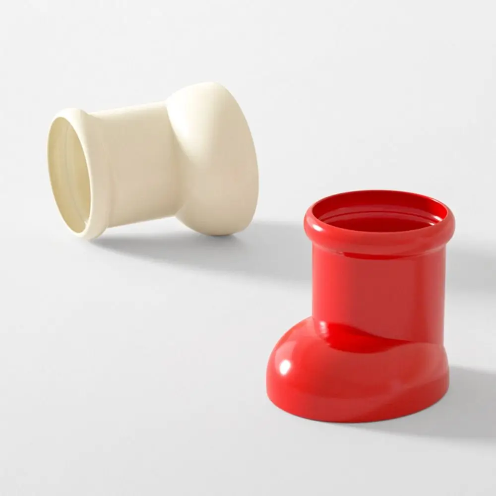 Creative Boot Shape Pen Container Plastic Decoration Desktop Storage Box Jar Ornament Decorative Storage Tank Home
