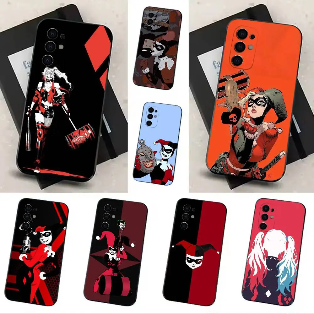 HQ H-Harley Q-Quinn-Harl  Phone Case Soft Black Case For Samsung S24,S30,S21,S23,S22,S20,Ultra,S25,Plus