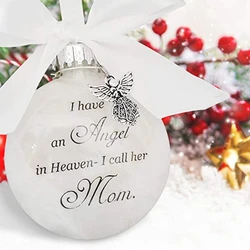 Ik heb een engel in de hemel Balornament Ik noem haar moeder dochter voor broer vader zoon Memorial Sympathy Gift Christmas Y5GB