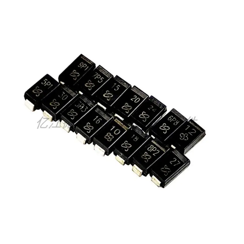 

Диод Зенера SMD SMA 100 шт., SMAZ27, SMAZ30, SMAZ33, SMAZ36, SMAZ39, SMAZ43, SMAZ47, SMAZ51, SMAZ56, SMAZ62, SMAZ68