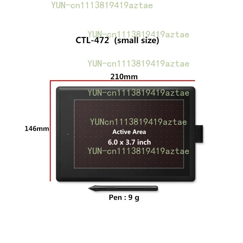 CTL-472 Digital Graphic Tablet for Drawing Painting &Game OSU, 2048 Level Pen Tablet Support Android/Windows/Mac OS