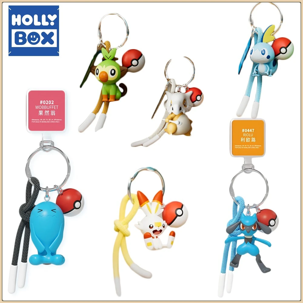 

Genuine HOLLY BOX Pokemon Keychains Creative Backpack Pendant Keychain Cute Collectible Accessories Kids Hobbies Gifts in Stock