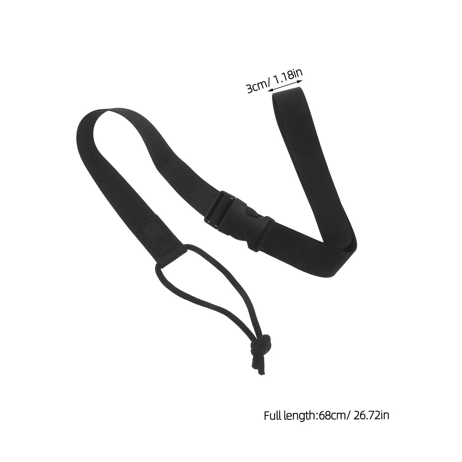 2Pcs Snowboard Leash Adjustable Snowboard Binding Straps Secure Winter Sport Board Strap Replacement Ski Accessories Black