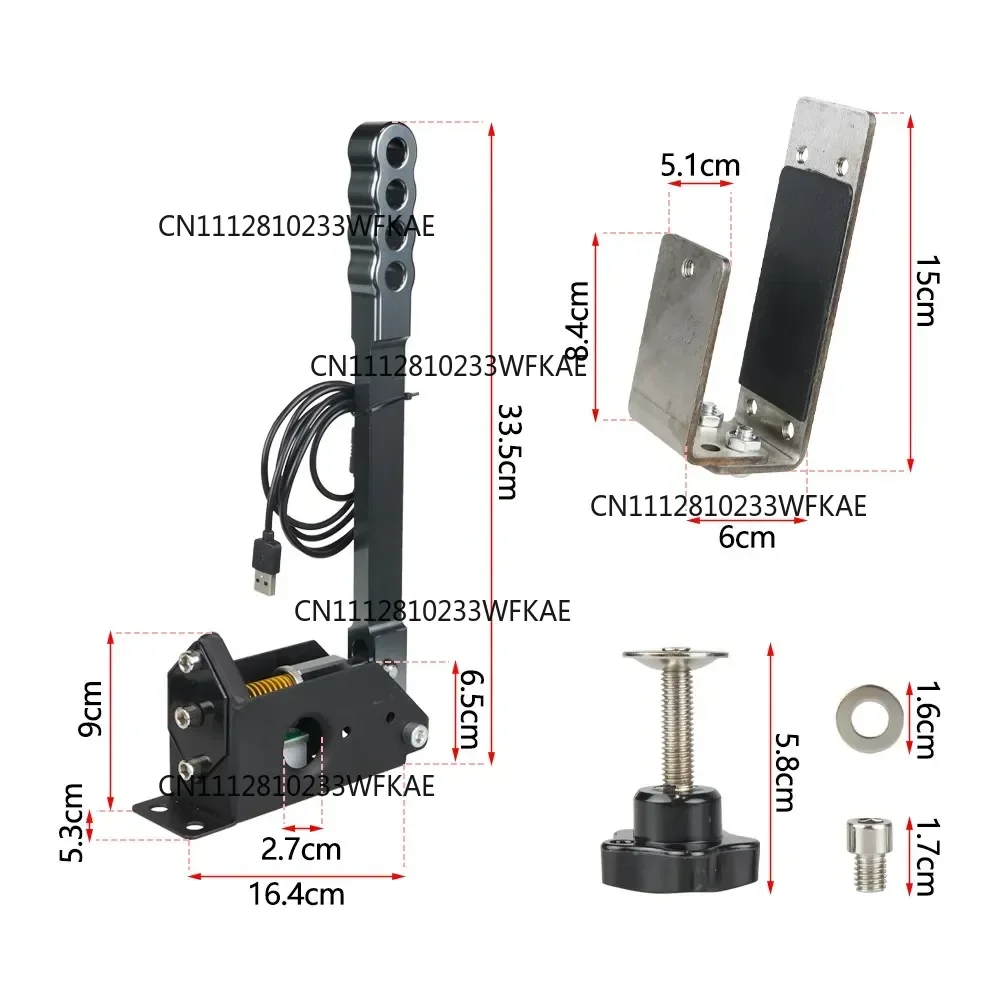 PC 14 Bit SIM USB Handbrake Clamp With Bracket For Logitech Racing Games G25 G27 G29 T300 T500 And Assetto Corsa Dirty 2.0 4.0
