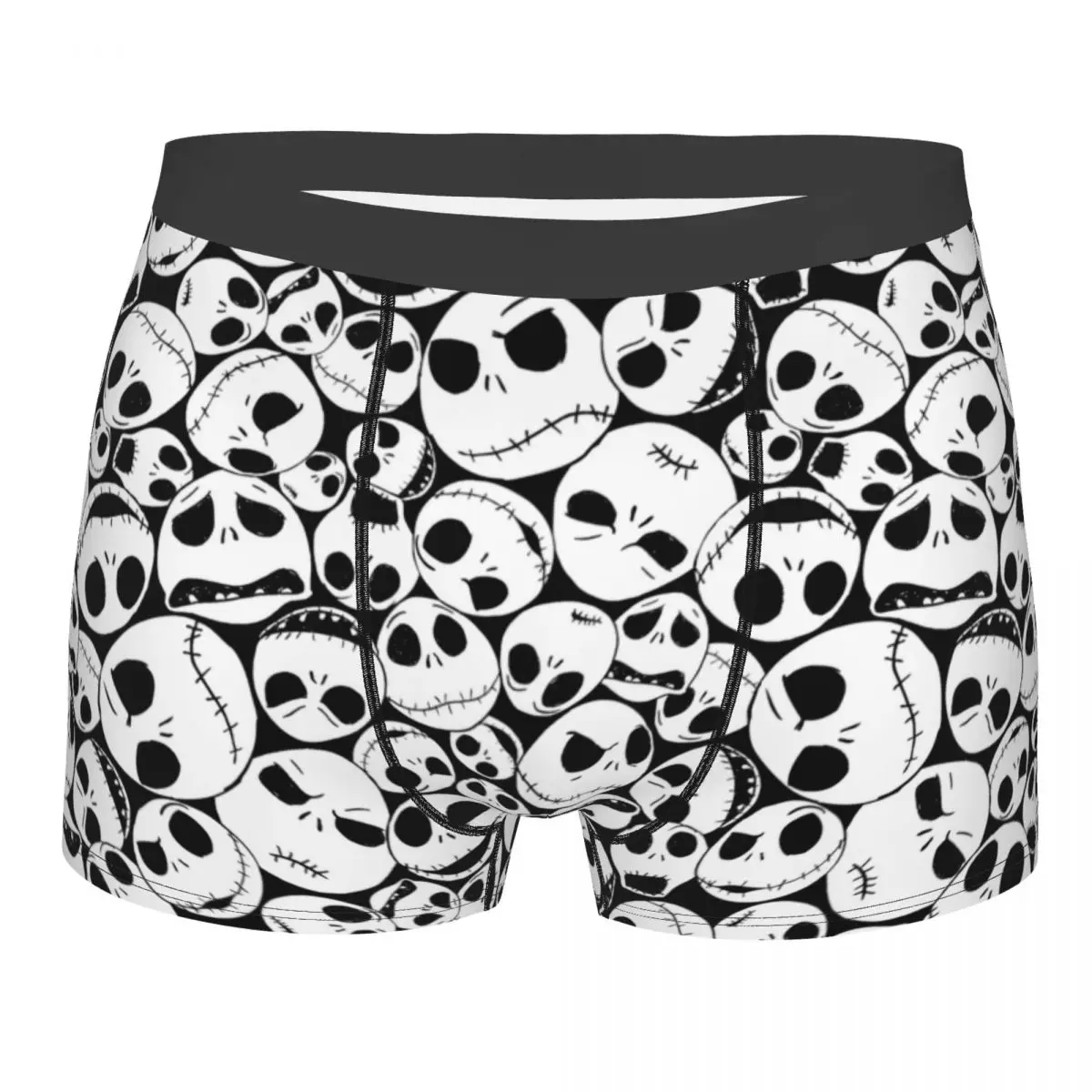 

Nightmare Before Christmas Jack Skullington Underwear Men Printed Halloween Movie Boxer Shorts Panties Briefs Soft Underpants