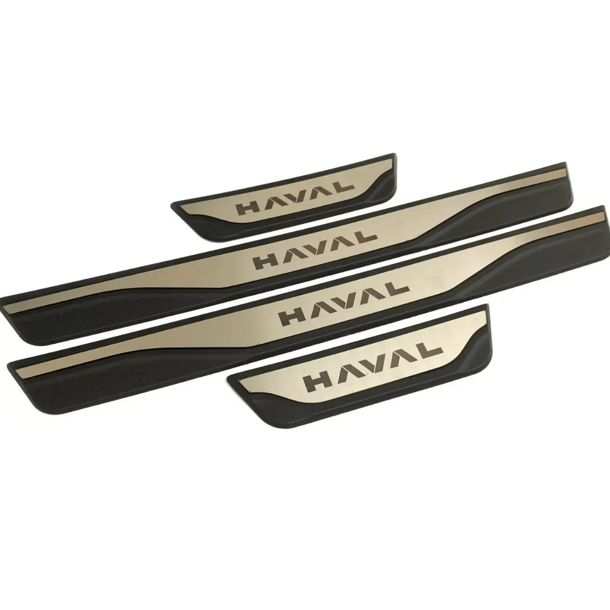 For HAVAL Raptor Haval V7 2027 2026 2025 2024 Car Door Sill Plate Sticker ABS and Stainless Steel Interiors Anti Slip Pedal 4PCS