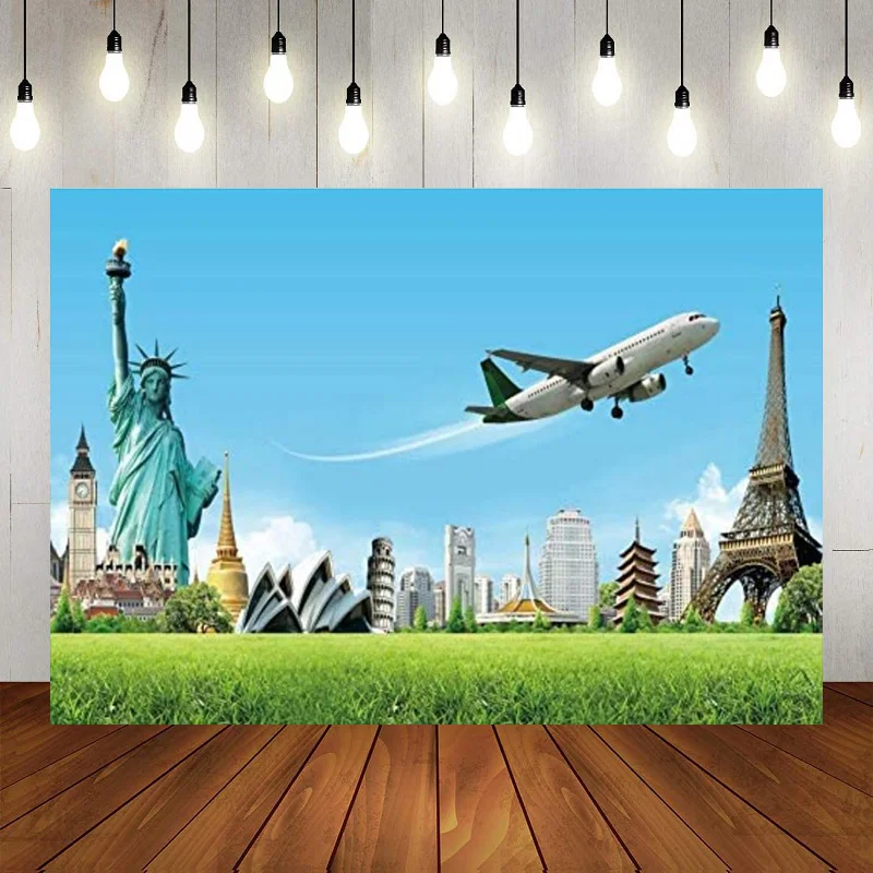 New York City Night American City Landscape Famous Happy Birthday Party Photography Backdrop Background Banner Decoration