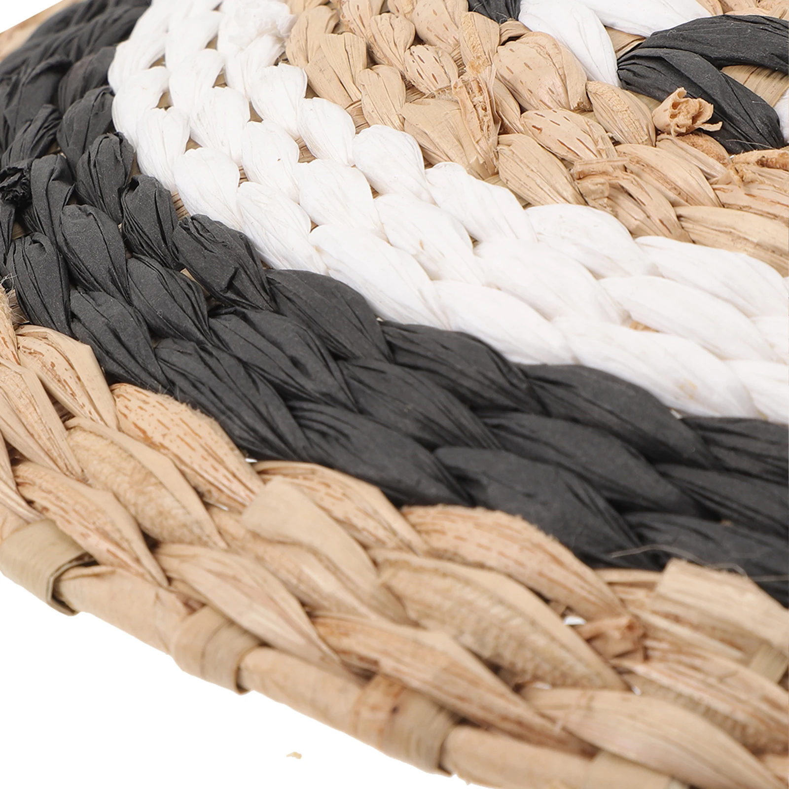 

Straw Weaving Cover Black Hanging Retro Pendant Light Shades Lamps Shade For Pendant Lamp For Bedroom Kitchen Cafe Restaurant