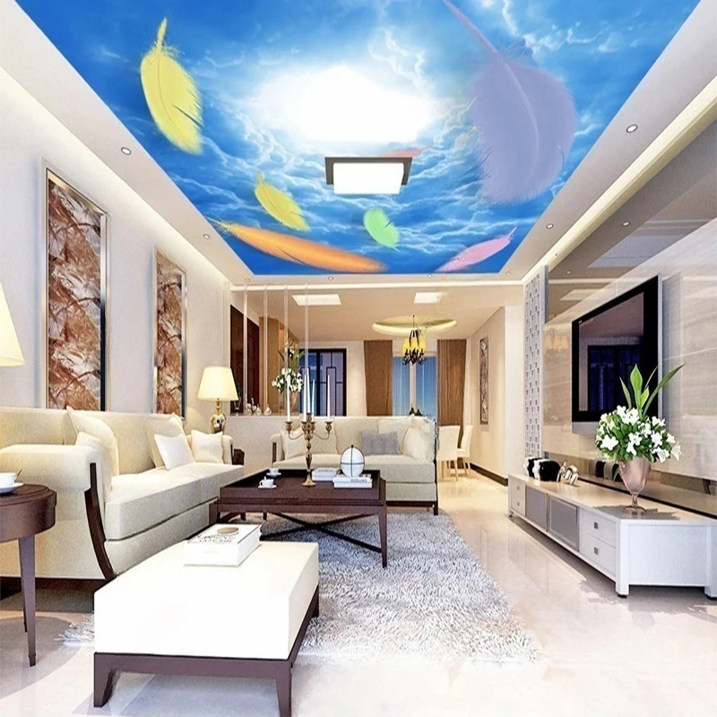 

MU8262 3D Photo Wallpaper Modern European Style Embossed Pattern Living Room Ceiling Fresco Wallpaper Mural Papel De Parede 3D