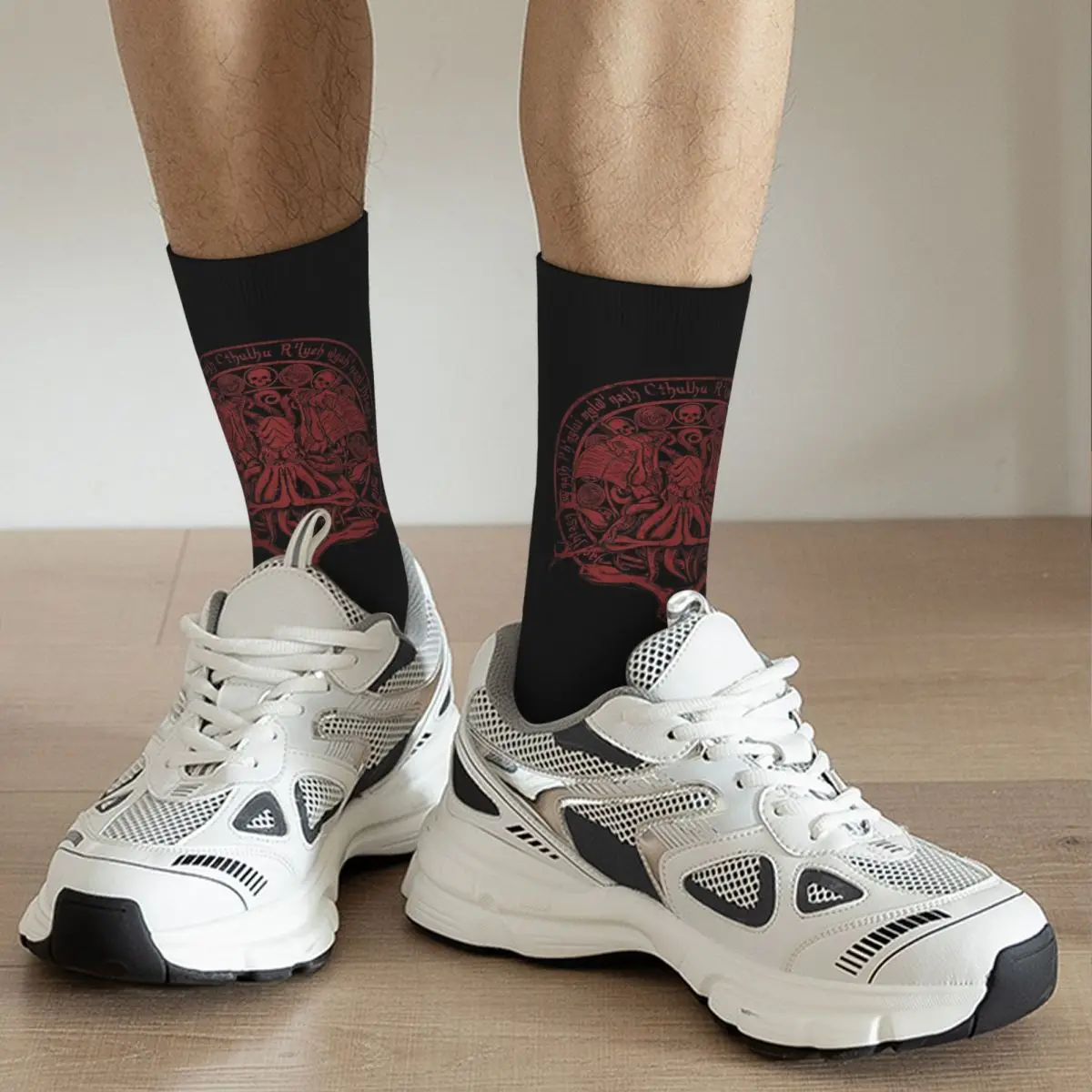 The Idol - جوارب Cthulhu Red Variant جوارب Harajuku فائقة النعومة لجميع المواسم جوارب طويلة إكسسوارات هدية عيد ميلاد للجنسين