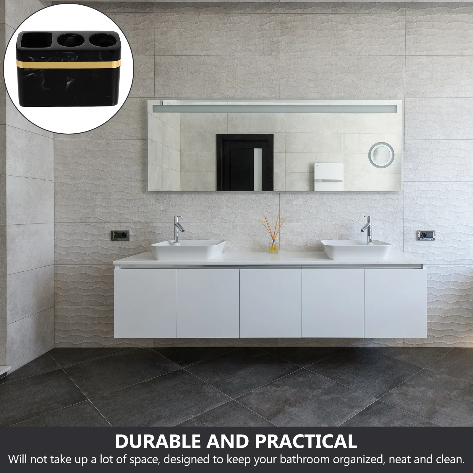 

1Pcs Toothbrush Racks Premium Resin Material Smooth Surface Bathroom Supplies Electric Toothbrush Shelves Shaver Holders