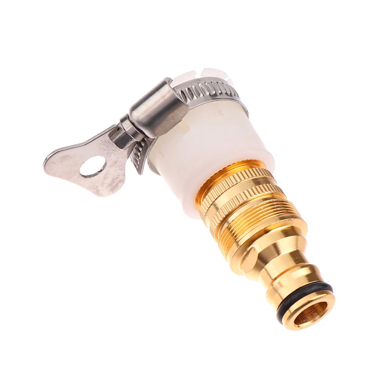 High Quality Gold Mixer Tap Connectors To Garden Water Hose Pipe Fitting Faucet Adapter Alloy Plated Copper Universal Joint