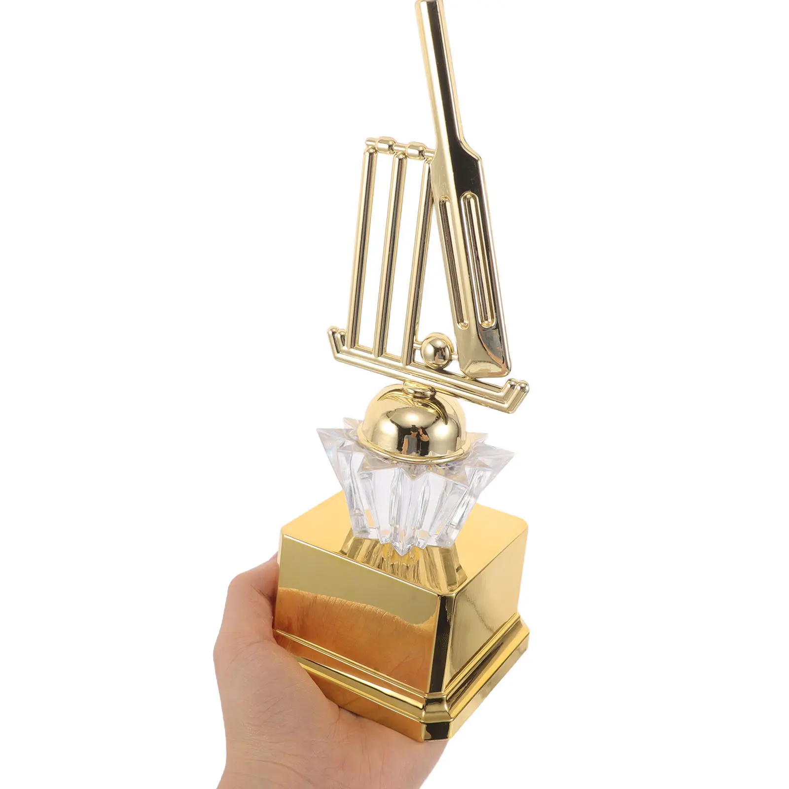 Cricket Award Trophy Cup Plastic Gold Trophy Awards Sports Competition Championship Prizes For Ceremony Celebration Party School