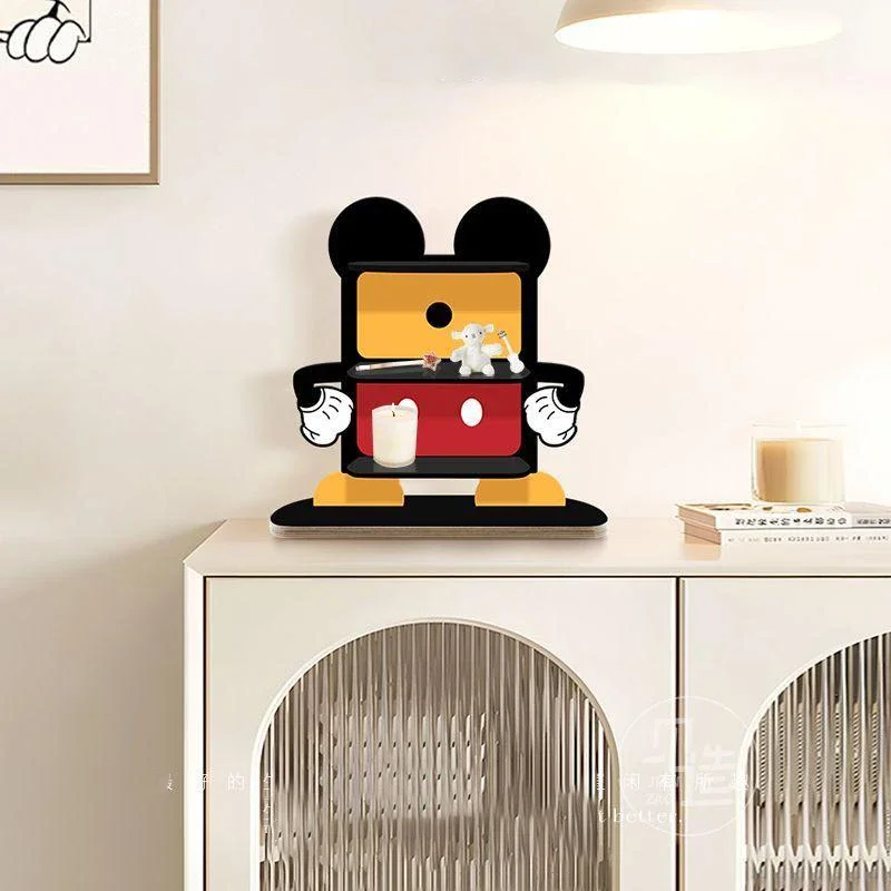 Disney Creative Mickey Mouse Multi-Functional Room Decorative Key Storage Makeup Stand Desktop Model Ornaments Home Accessories