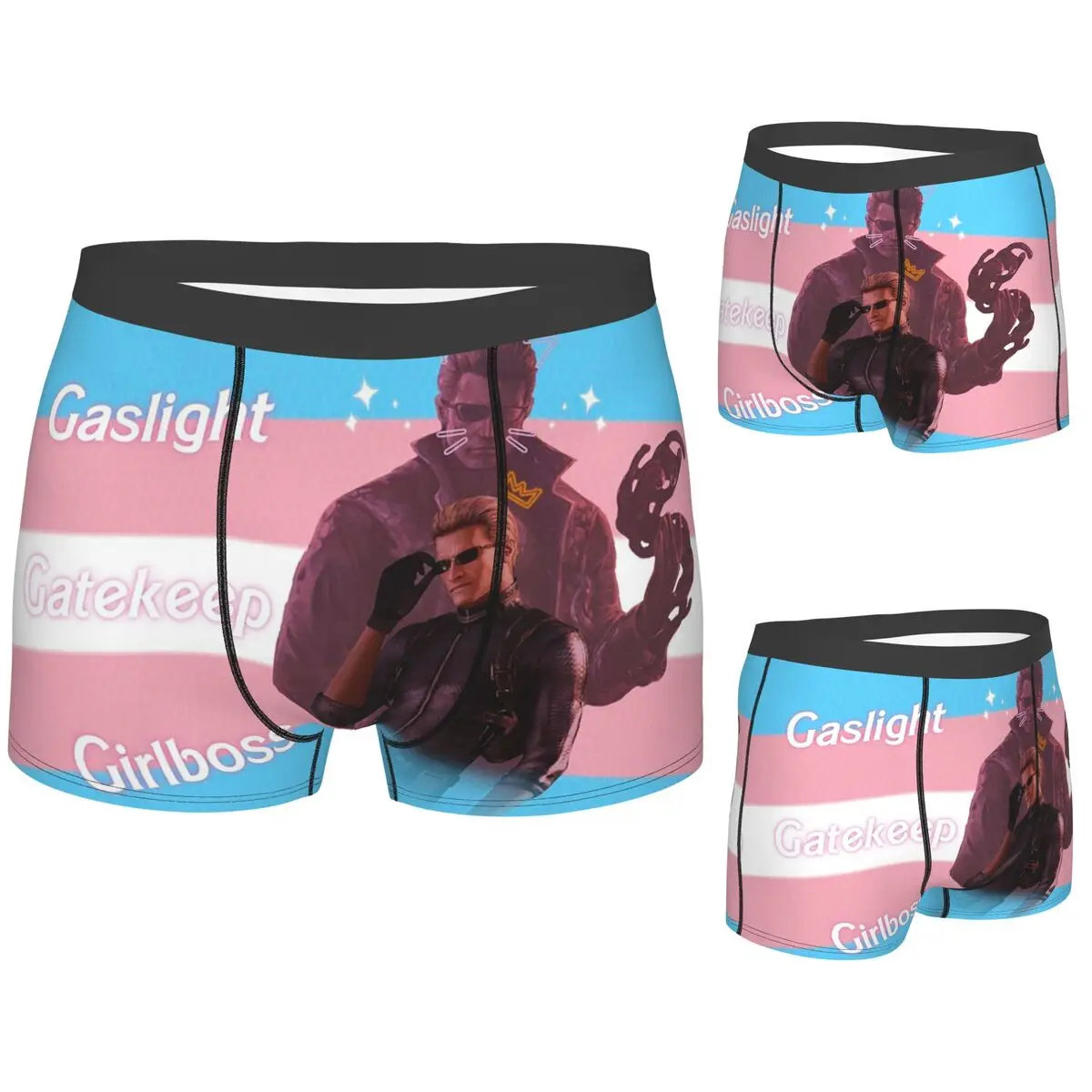 

Boxer Underpants Shorts Trans Wesker Panties Male Breathable Underwear for Homme Man Boyfriend Gift