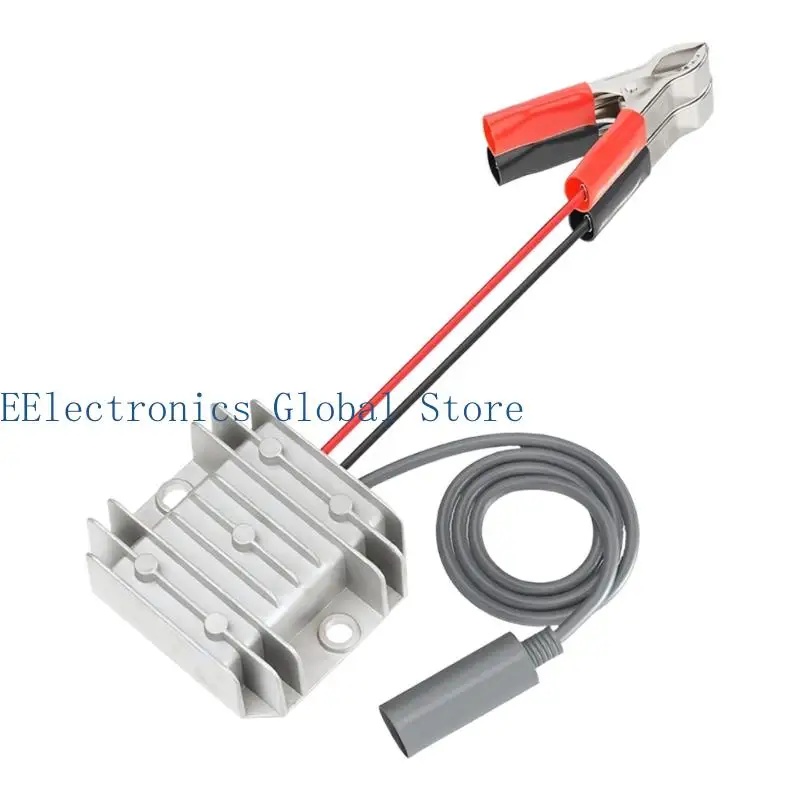 462B Battery Clamp Input 12V/24V to 30V Power Converter Module, Finned Metal Housing