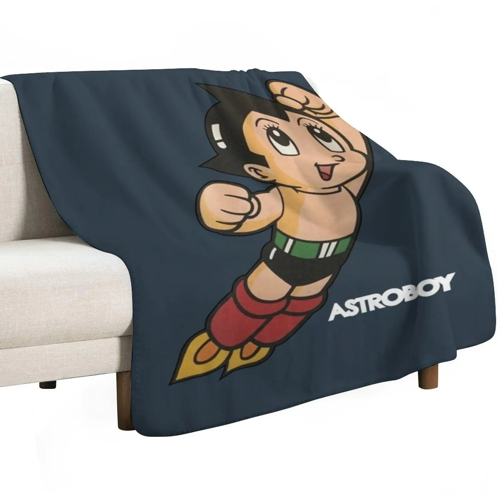 Vintage Astroboy Anime Robot Show Astro Boy Space Art Childhood Cartoon Manga Throw Blanket Blankets For Bed Sofa Beach Blankets