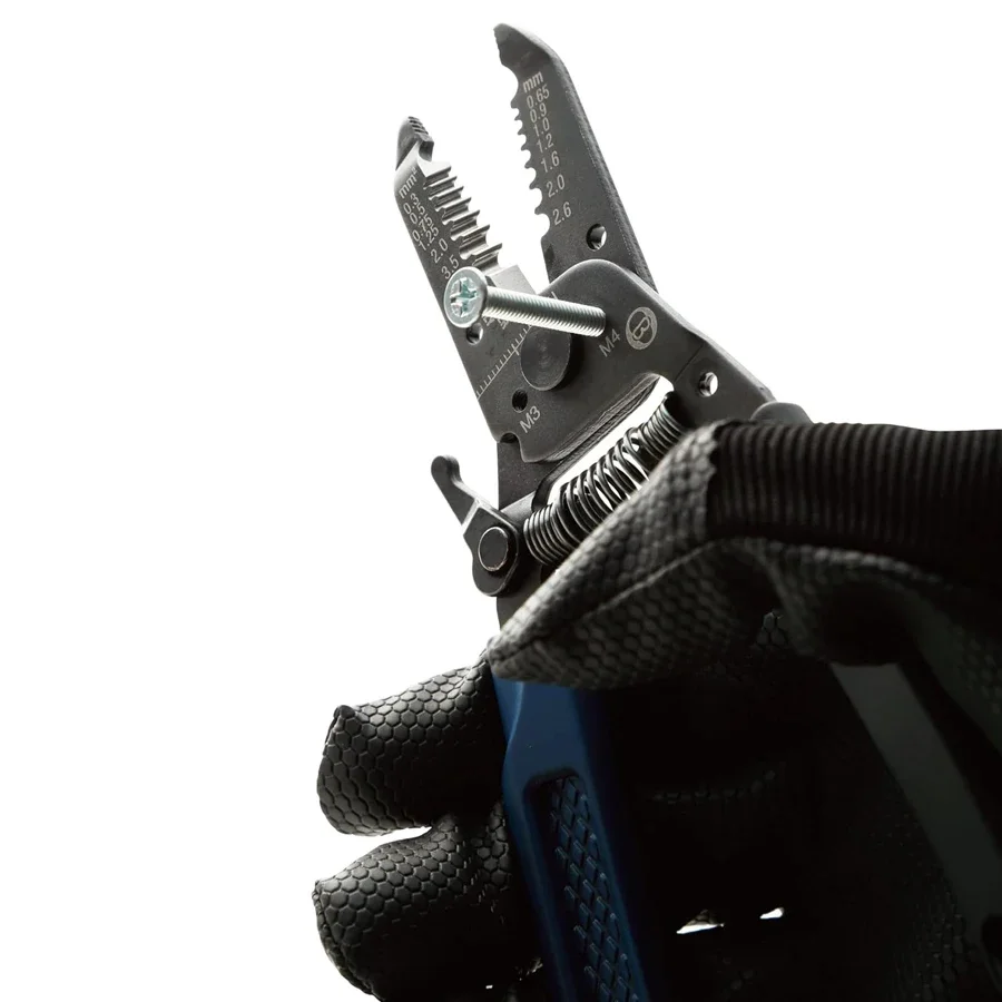 

VESSEL 3500E Series Electrician Stripping Plier Muti-Puopose Wire Stripper with Manual Thread Cutter for Solid Wire Hand Tools