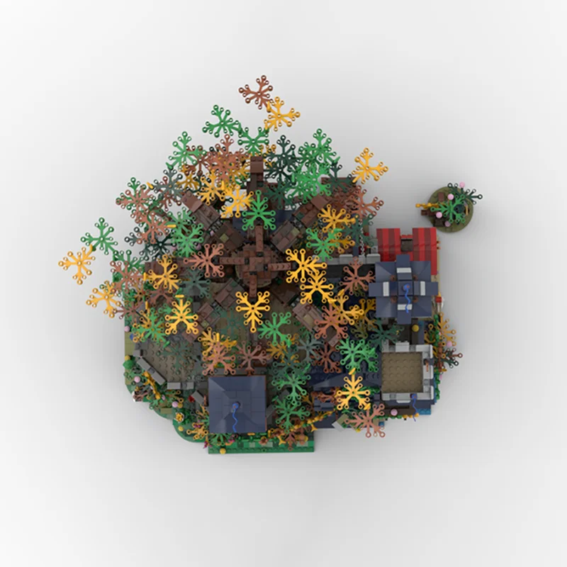 6223 elementy Moc Drzewo Życia Zamek Model Klocki - Kapryśna Architektura, Idealny Prezent Urodzinowy Klocki Konstrukcyjne