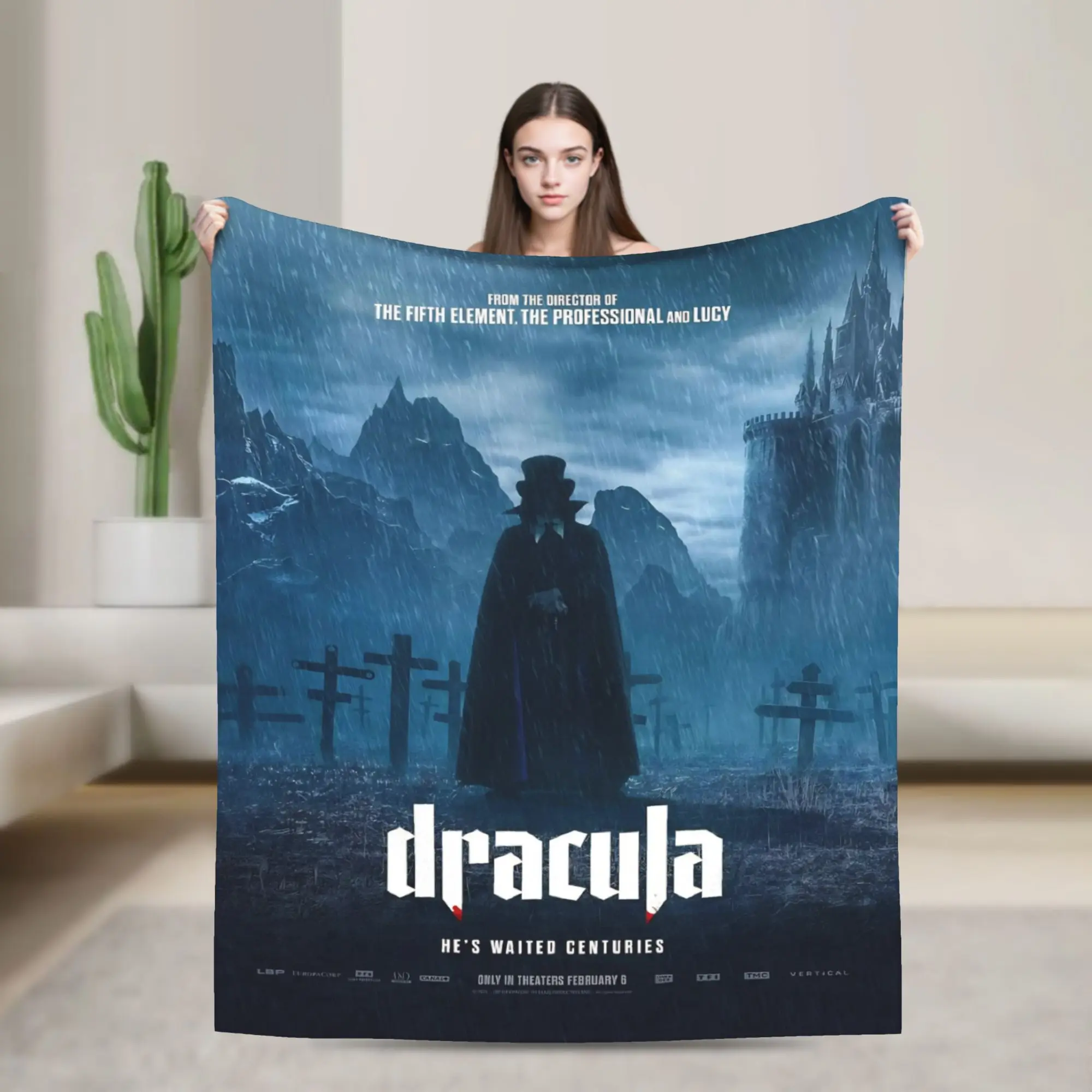 Dracula A Love Tale Blanket Flannel  Relax Super Soft Throw Blankets for Home Bedding Throws