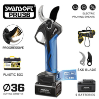 SWANSOFT Pru-36 Electric Tree Branches Garden Tools 36MM  Cordless Pruner Lithium-ion Pruning Shear Efficient ScissorsBonsai