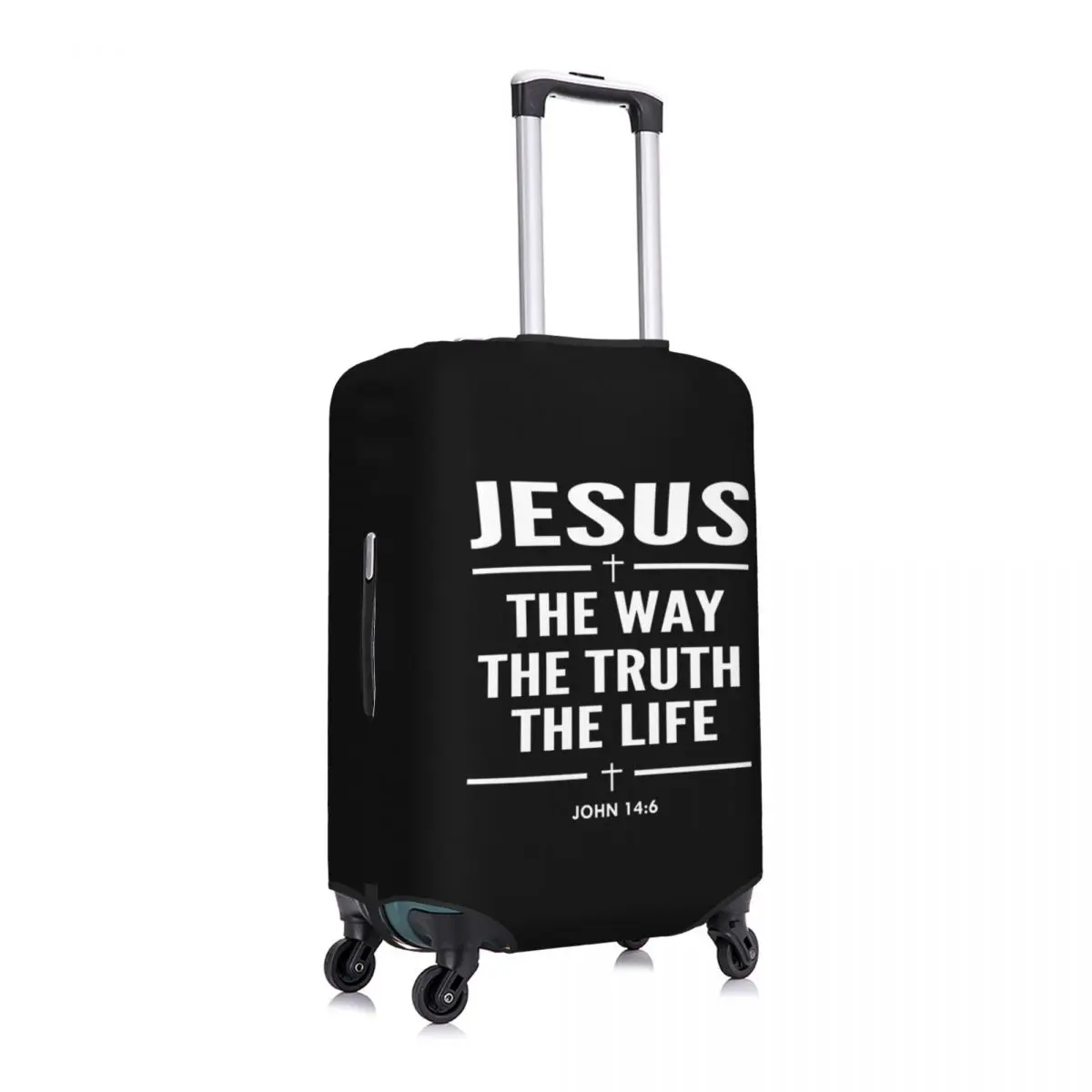 Funda de maleta personalizada con Jesús, The Way The Truth The Life, religión, Cruz, fe cristiana, fundas de equipaje de viaje para 18-32 pulgadas