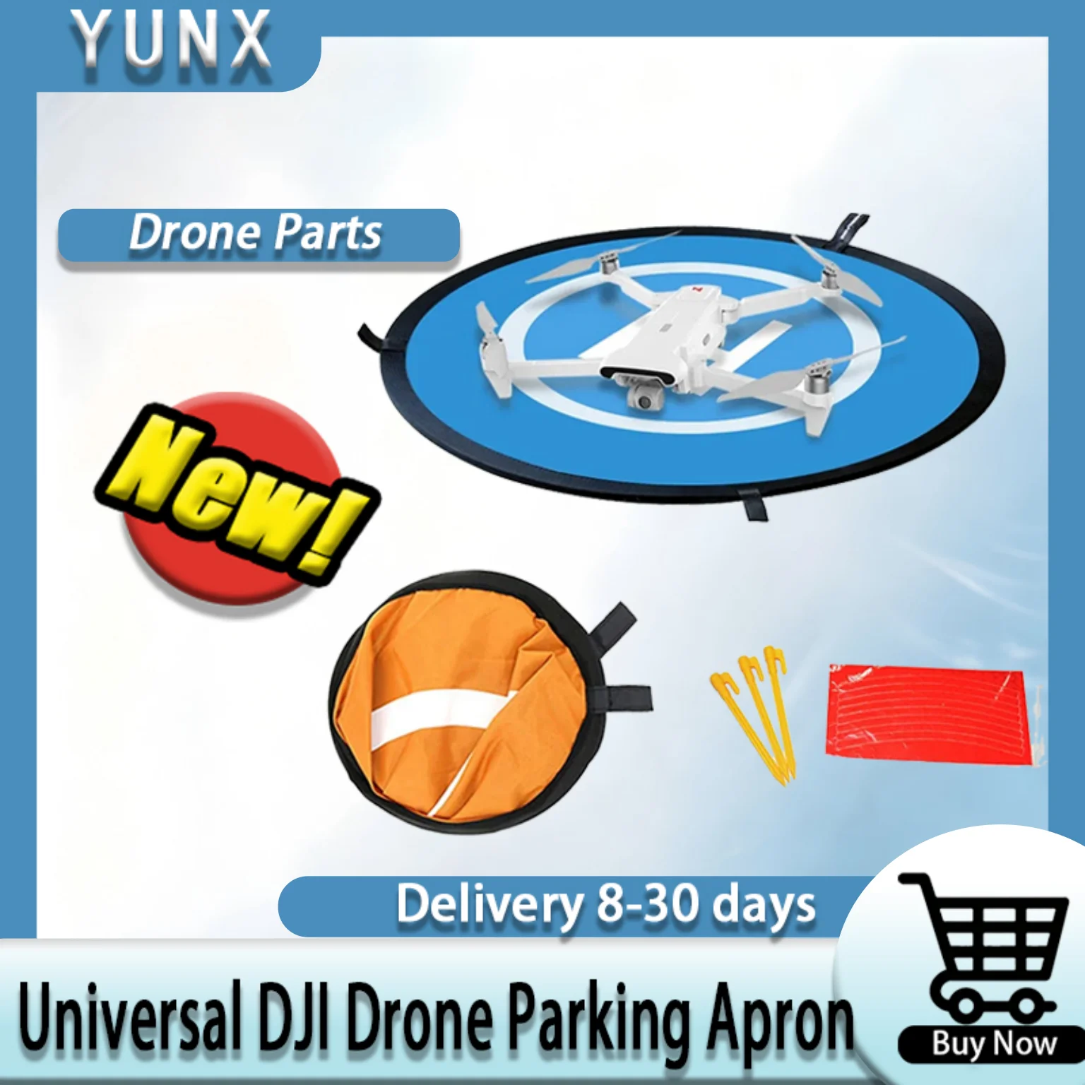 Portable Fast-fold FIMI X8 SE Landing Pad Drone Parking Apron 55cm 75cm 110cm Take Off Landing Station for Xiaomi DJI Drones