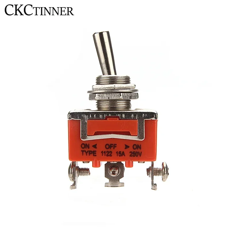 1PCS Power Rocker Toggle Switch  E-TEN 1321 1221 1322 1021 1122 1121 15A /250VAC  Miniature Toggle Switches orange