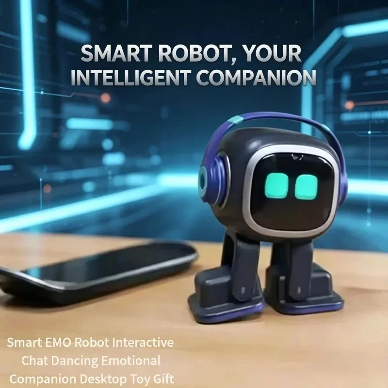 New Multi-functional EMO Robot Smart Interactive Talking Dancing Robot Emotional Companion Toy For Home Decoration & Gift