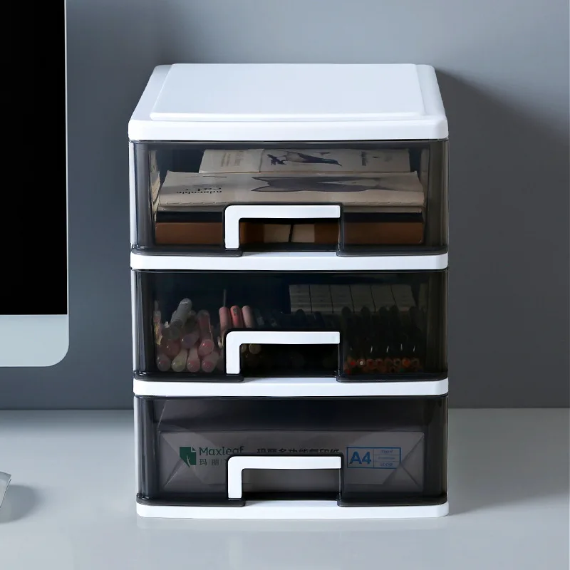 Desktop cabinet storage box, bedroom chest of drawers, dormitory multi-layer cosmetics, accessories, sundries sorting box