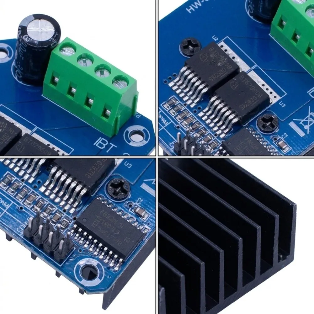 BTS7960 43A H-Bridge Motor Driver for Bidirectional DC Motor in for Smart Car Development Kits and Engineering for labs