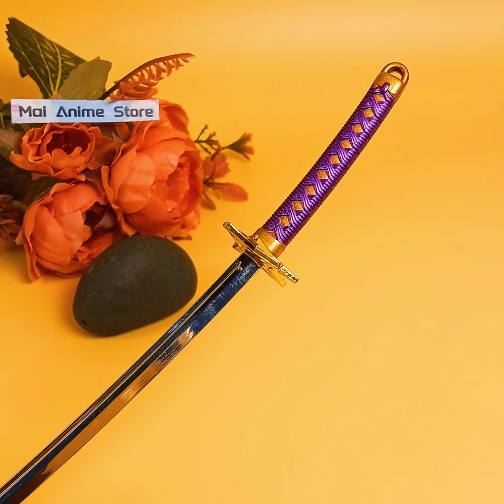 10 pouces Anime eau de javel Katana Kurosaki Ichigo fausse épée Aizen métal Ninja couteau taille réelle Katana samouraï lame non tranchante jouet cadeau
