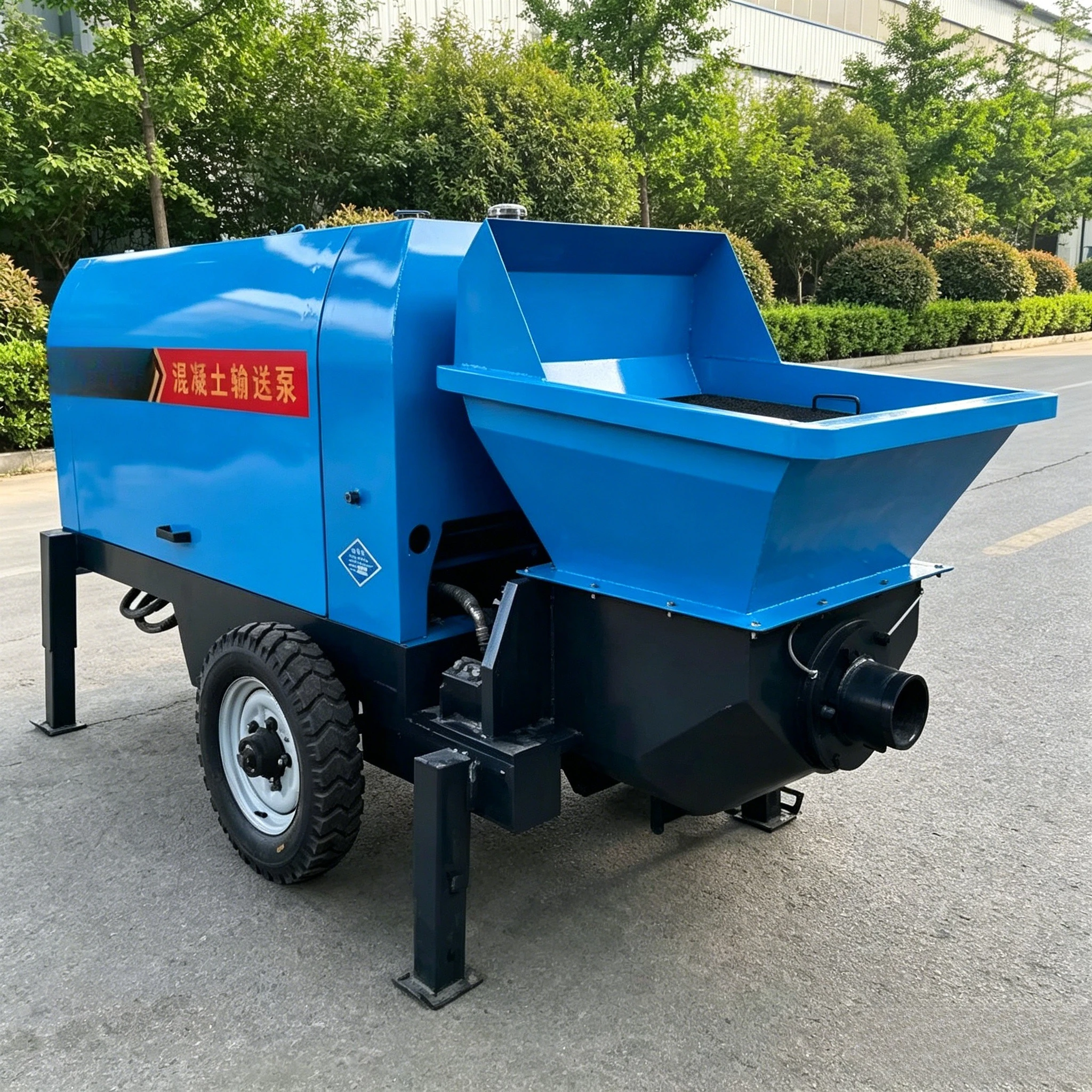 Large Output Construction Concrete Pump, Newest Model, for Infrastructure Road Bridge Mobile Concrete Grouting Pump Customized