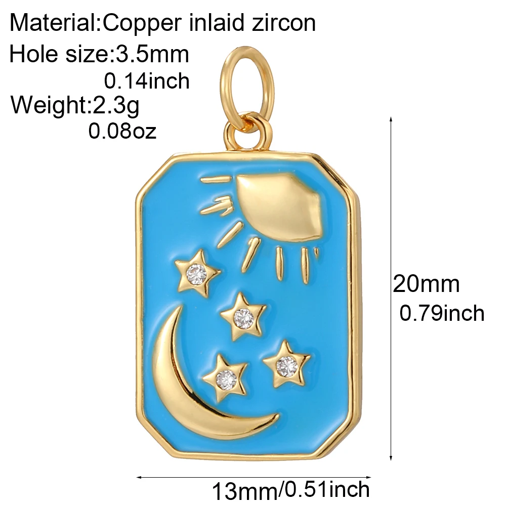 Starfish Heart Charms for Jewelry Making Supplies Diy Earrings Necklace Bracelet  Evil Blue Eye Gold Color Moon Charm Dijes