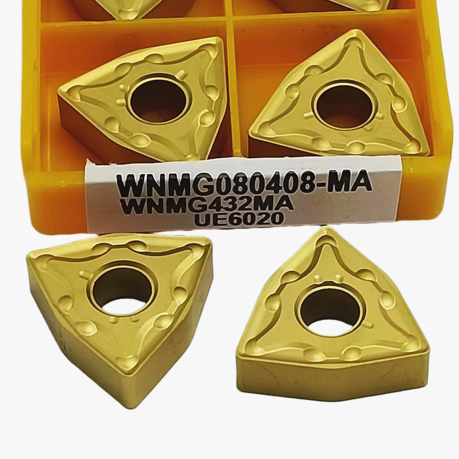 herramienta de torno cilíndrico de hoja de carburo original de alta calidad, WNMG080404-MA WNMG080408-MA VP15TF UE6020