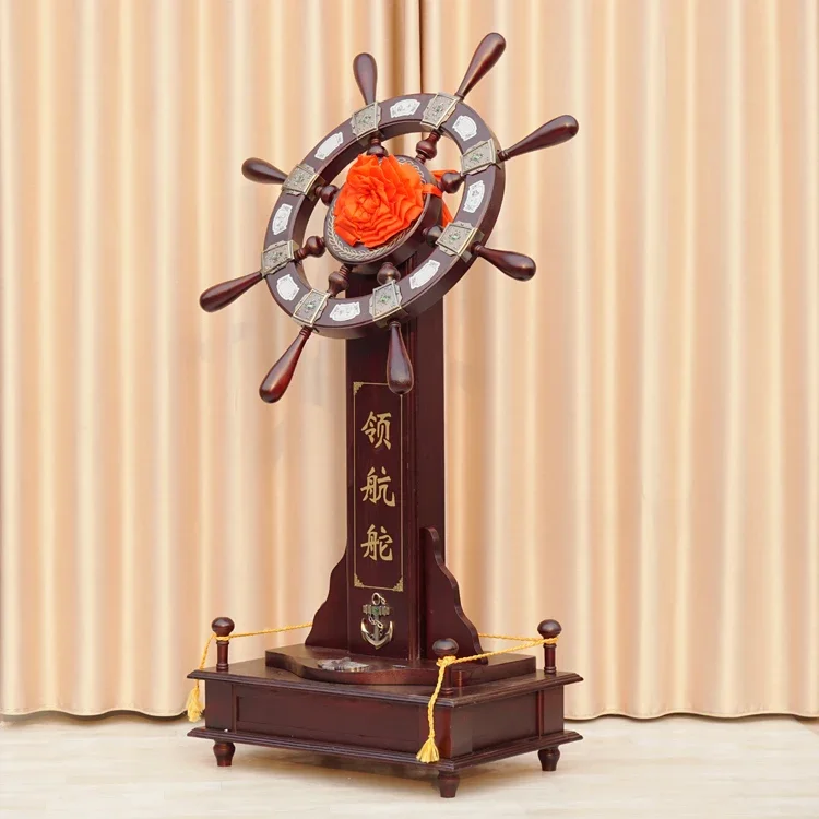 

Large pilot helmsman floor ornament