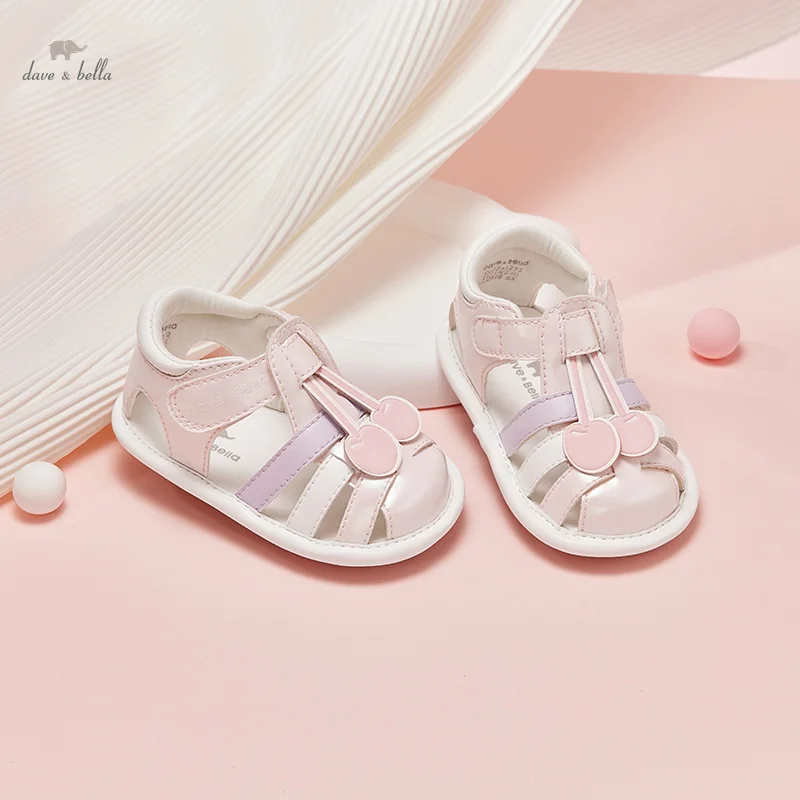 

Dave Bella Pink Newborn Infant Baby Boys Girls Shoes TPR Sole Toddler Summer Sandals Non-slip Shoes First Walker 0-18M DB2241272