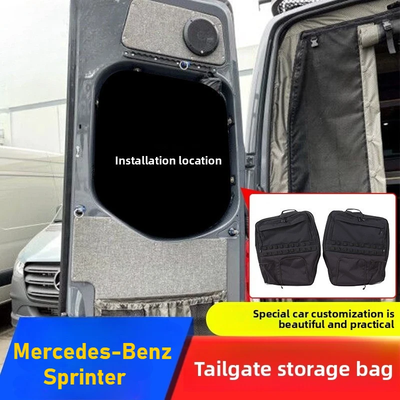 

Для Mercedes-Benz Sprinter 2009-2018 сумка на окно багажника, стеклянная сумка для хранения багажника, сумка для хранения большой емкости, аксессуары