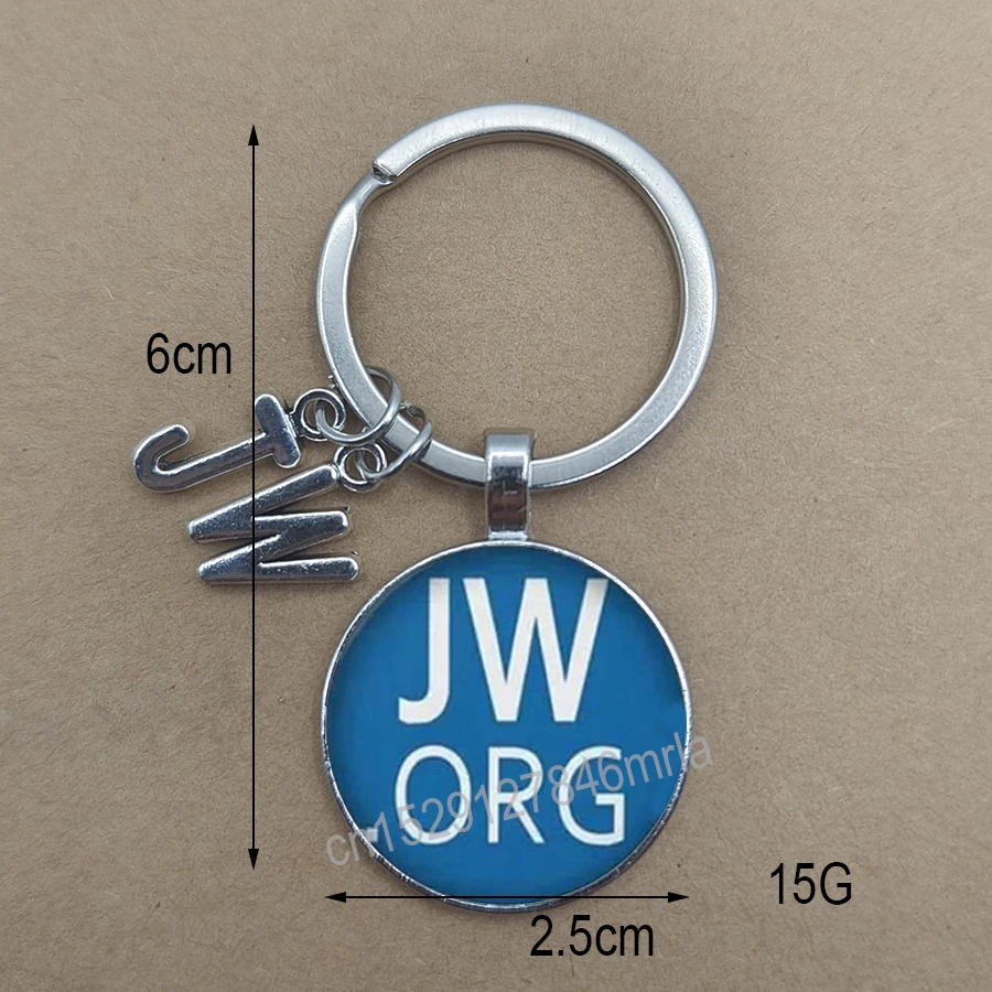 1 fashionable new Jw Org jewelry pendant, fashionable art glass Cabochon Lord Photo pendant, keychain, car bag pendant