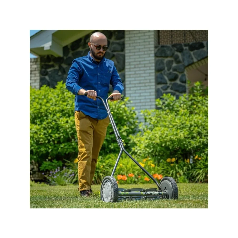 Imagem -04 - Push Reel Lawn Mower 171516ew 16 Cinza Earthwise7-blade