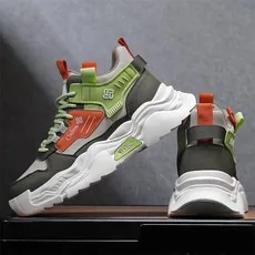 

Высокие мужские туфли на осень и зиму модные и универсальные. Высокие повседневные кроссовки для спортивной обуви