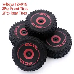 Front and Rear Wheel Tire Tyre for Wltoys 144001 144010 124016 124017 RC Car Upgrade Parts Spare Accessories